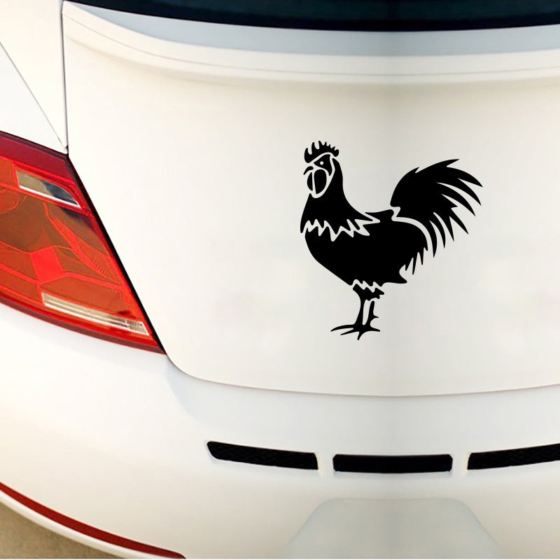 Rooster Car Funny Laser Sticker Trucks Windows Motorbike Bumper Computer Vinyl Decal