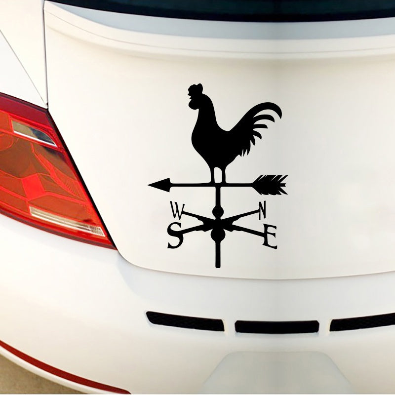 Modern Agriculture Rooster Weathervane Car Stickers Funny Laser Sticker Trucks Windows Motorbike Bumper Computer Vinyl Decal