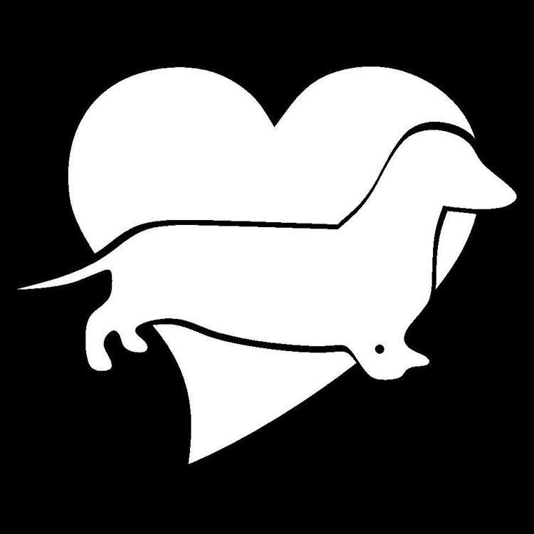 12.7cm*10cm I Love My Dog Car Sticker Car Window Decal Vinyl Sticker Home Decoration Personality Stickers