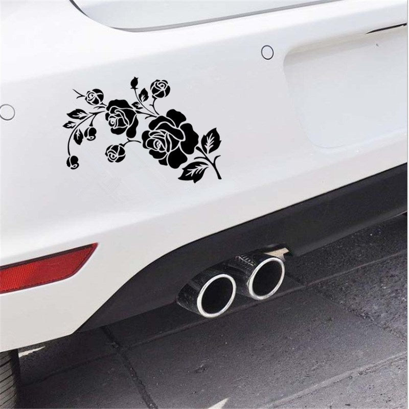 17.2cm*12.9cm Flowers Fashion Car Styling Stickers Car Decals and Sticker Car Body Window Stickers