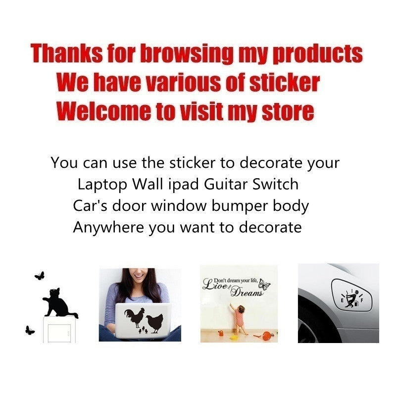 18.2m*7.2cm Vinyl Decal Dog Pet Animal Car Stickers Funny Dog Window Decals