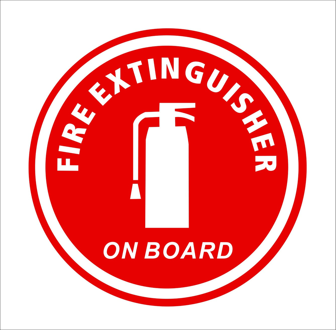 Funny Fire Extinguisher First Aid Kit On Board Vinyl Decals Stickers Waterproof