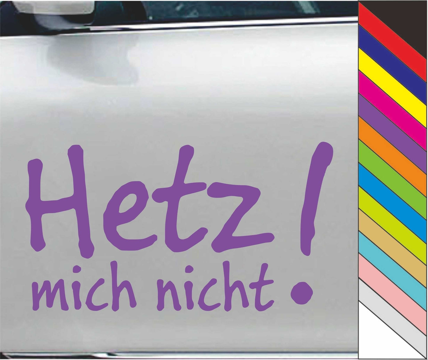 Hetz! Mich Nicht Vinyl Car Bumper Sticker Wall Window Decal Waterproof