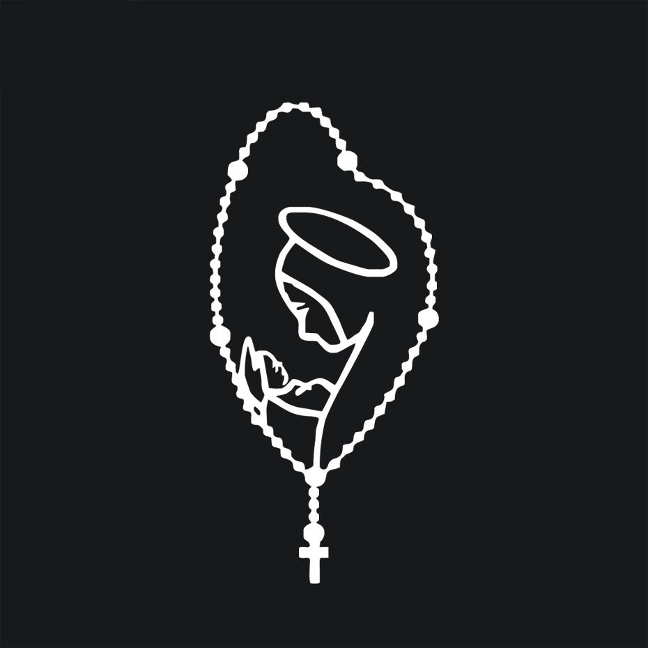 Angel Family Cars Stickers Rosary Saint Mary Fatima Virgin Car Interior Sticker