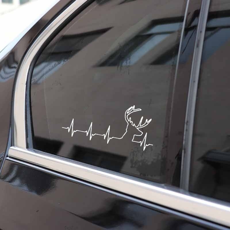 14.8cm*7cm Fun Deer Hunting Decals Car Sticker Gifts Vinyl Home Decoration Wall Sticker