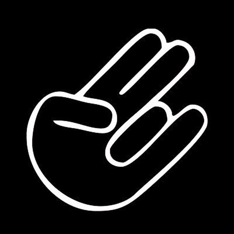15cm*15cm Shocker Hand Gesture Car Sticker Vinyl Motorcycle Decals Car-styling S6-3240