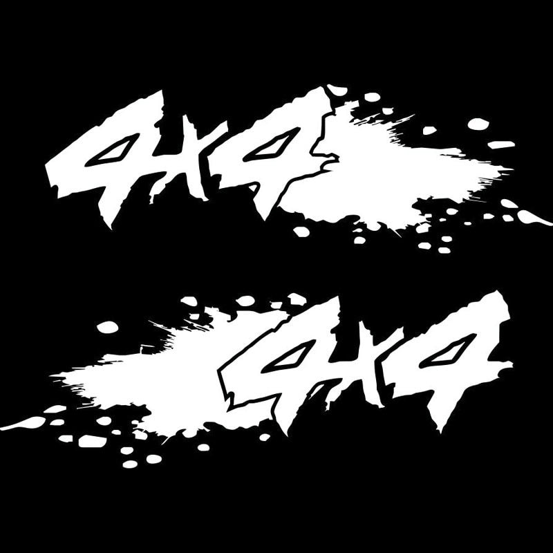15.3cm*10.6cm 2 - 4x4 GLOSS Bardian Vinyl Decal Motorcycle Car Sticker Black/Silver S6-3571