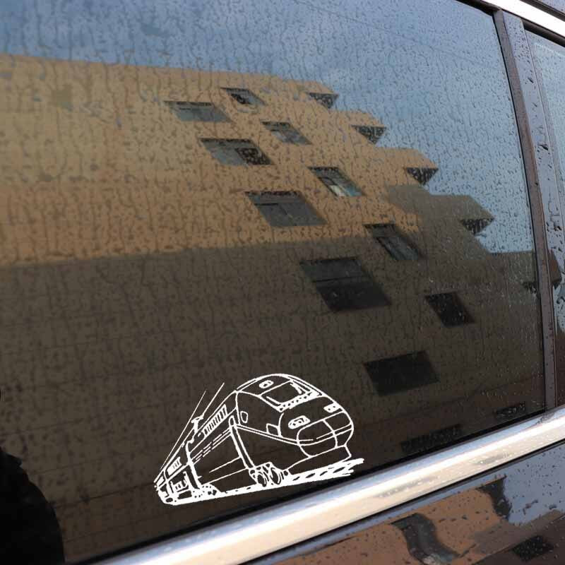 18CM*11.8CM Modern Train Car Sticker Transport Vinyl Decal Black/Silver C3-1780