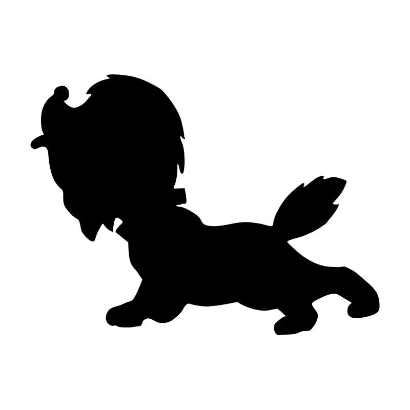 12.7CM*9.5CM Cute Pet Dog Puppy Vinyl Decal Lovely Car Stickers Car Styling Decoration 6 Colors