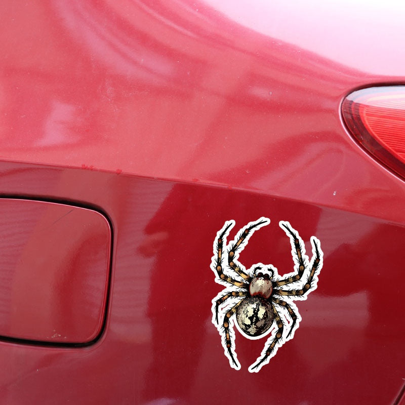 9.1*12.8CM Unique Dangerous Spider Crawl Decor Car Stickers Personality 11A0578