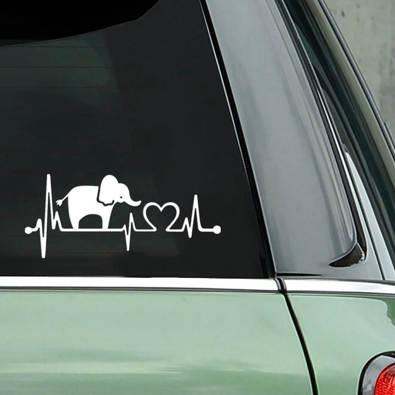 20.3cm*8.9cm Elephant Car Sticker Car Window Sticker Car Styling Vinyl Home Decoration