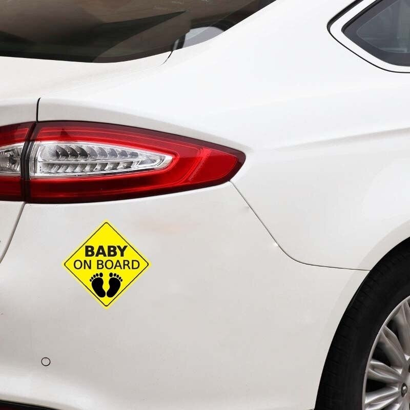 14CMX14CM BABY ON BOARD Warning Signs Car Stickers Motorcycle Decals