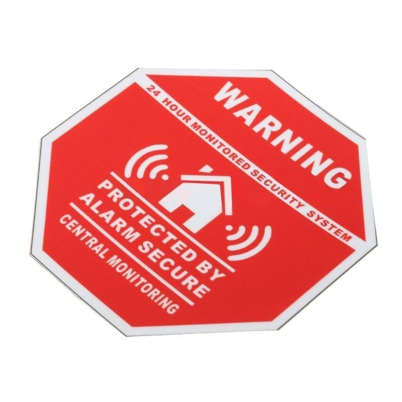 7cm 5X Home Alarm Security Decals Warning Signs Window Door Stickers