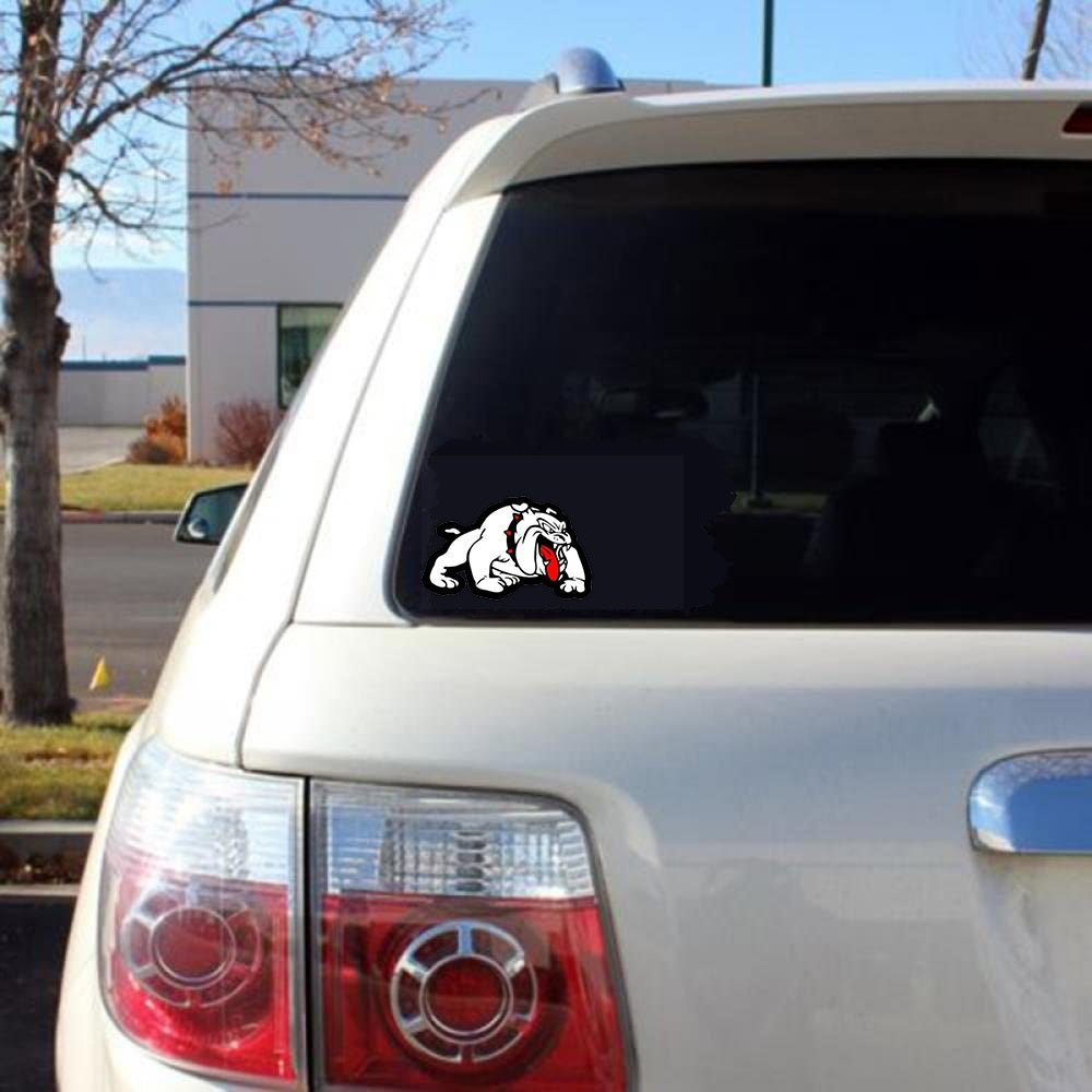 12CM*7CM Funny Bulldog Decoration Car Stickers Car Body Car Styling Removable Waterproof Stickers