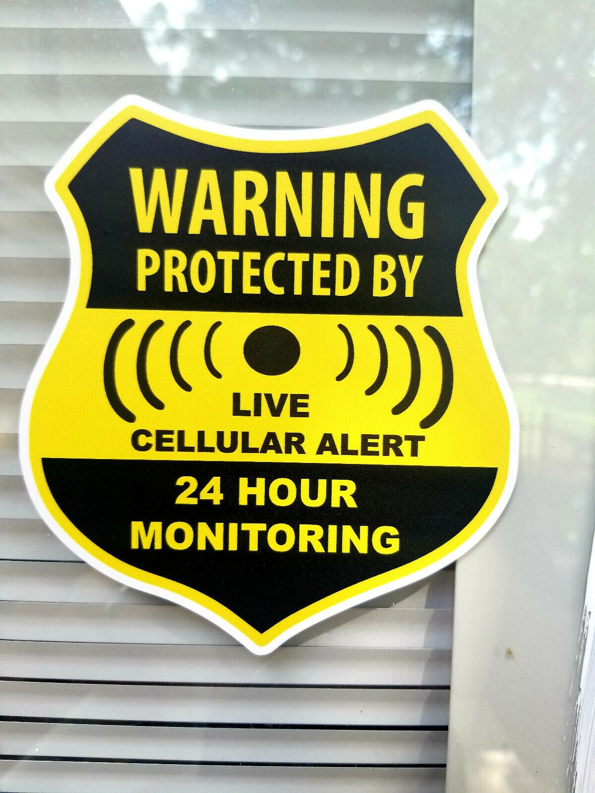 2pcs 5" x 4.8" Home CCTV Surveillance Security Camera Video Sticker Warning Decal Signs Window