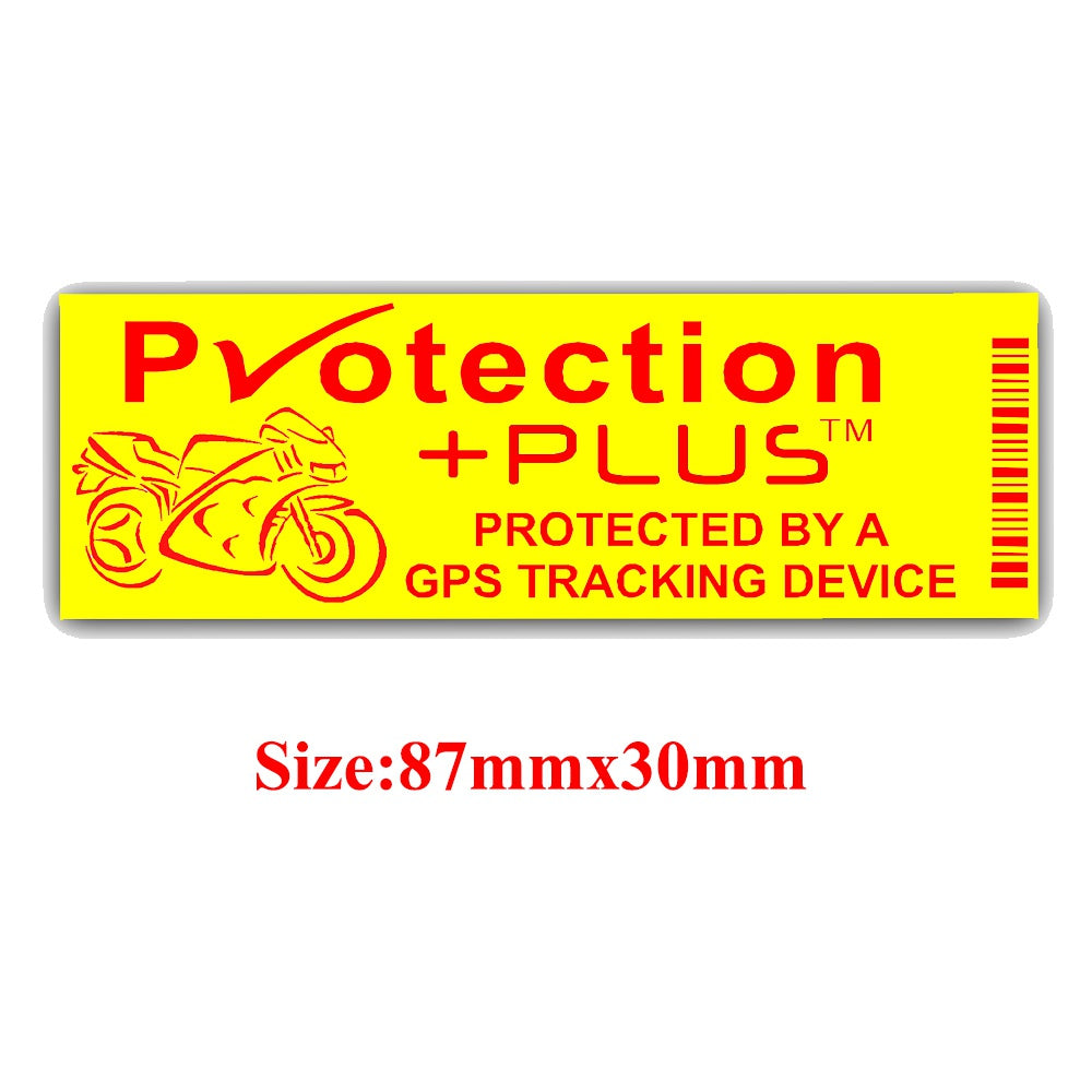 GPS Tracker Warning Security Sticker for Motorbike Bike Vinyl Decal 4Pcs