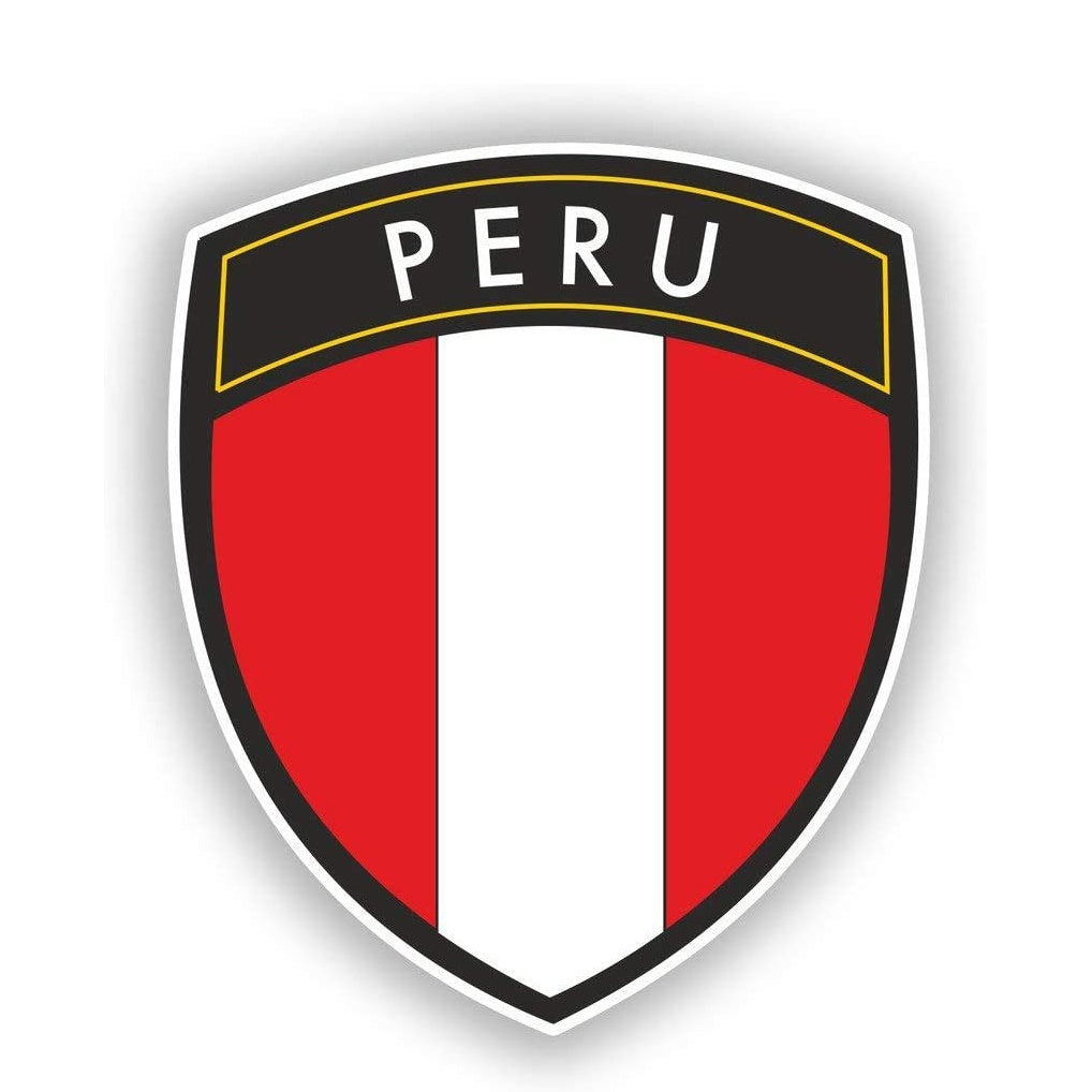 Peru Flag Funny Car Sticker And Decal for Windows, Cars, SUV, Trucks