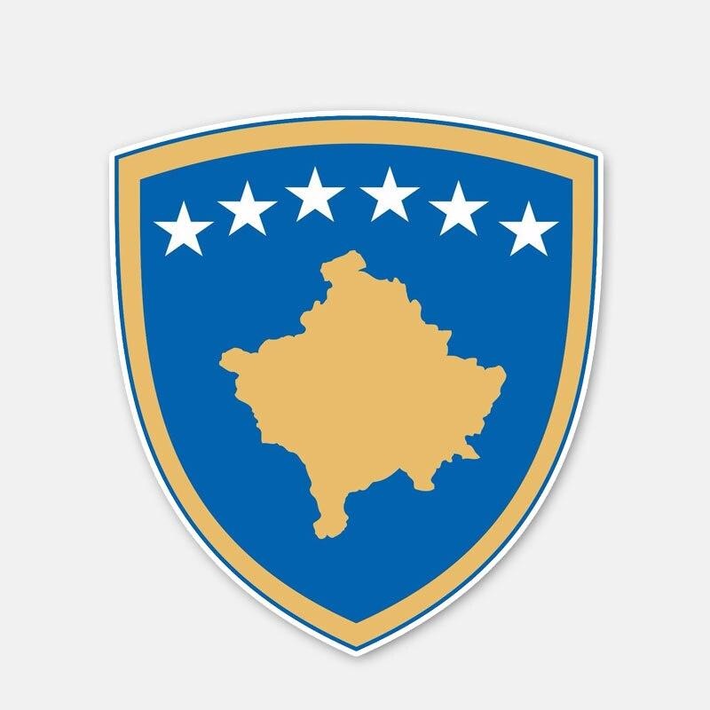 10.3CM*11.2CM Creative Kosovo Coat Of Arms Motorcycle Helmet Accessories Decal 6-2794