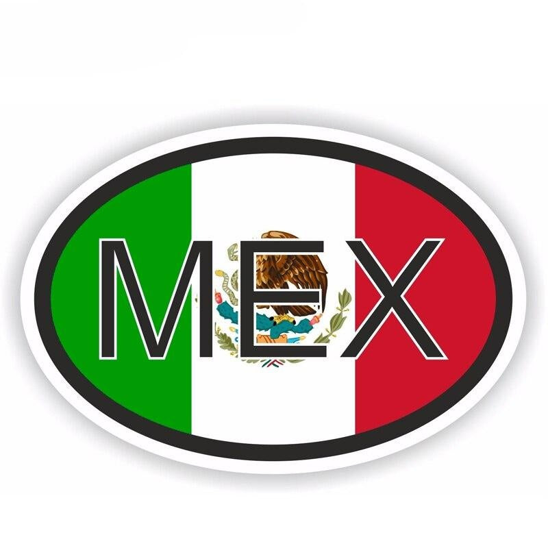 11.6CM*7.8CM Personality Mexico COUNTRY CODE Car Sticker Motorcycle Decal 6-1808
