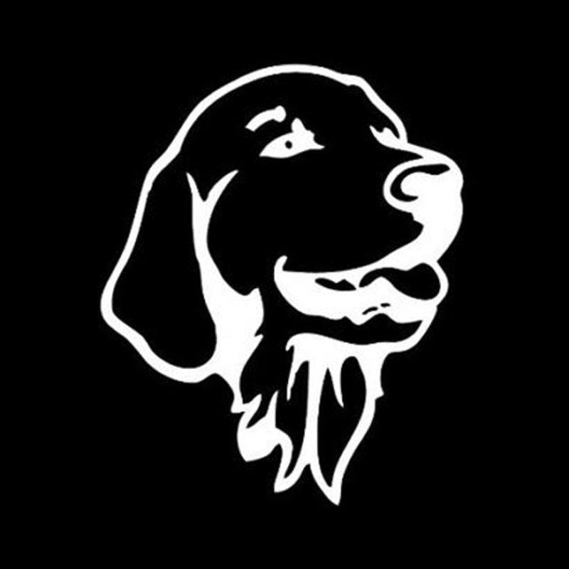 10.4*12.7CM Golden Retriever Head Portrait Dog Pet Vinyl Decal Window Decoration Car Sticker C6-1559