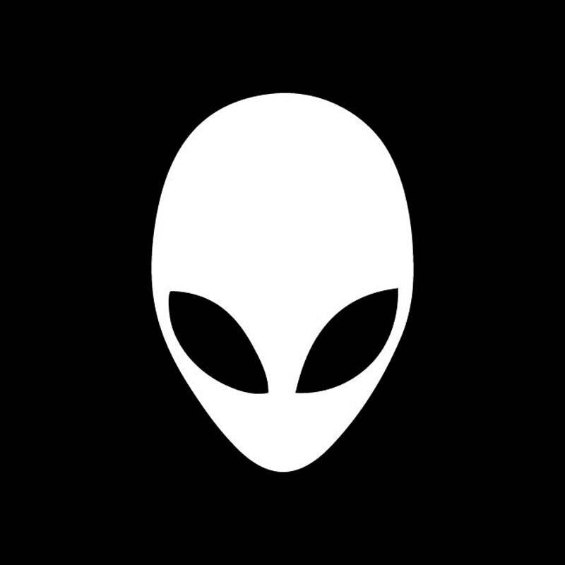 9.6cm*14cm Alien Head Bardian Vinyl Decals Car Stickers Unique Car-styling S6-3339