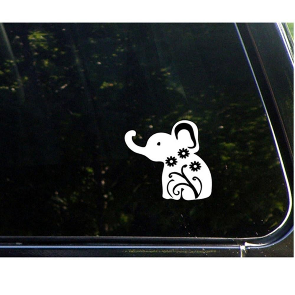 Fashion Elephant Vinyl Decal Bumper Sticker For Windows Trucks Cars