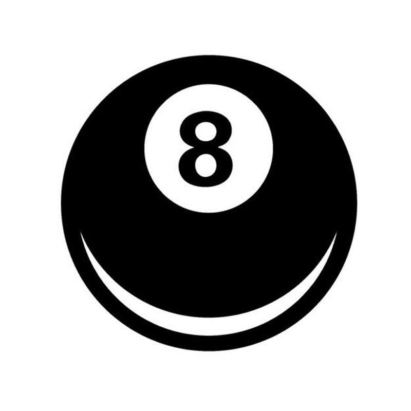 New Hot 10*10CM 8 Ball Magic 8 Ball Fun Decorative Decals Car Stickers Car Styling