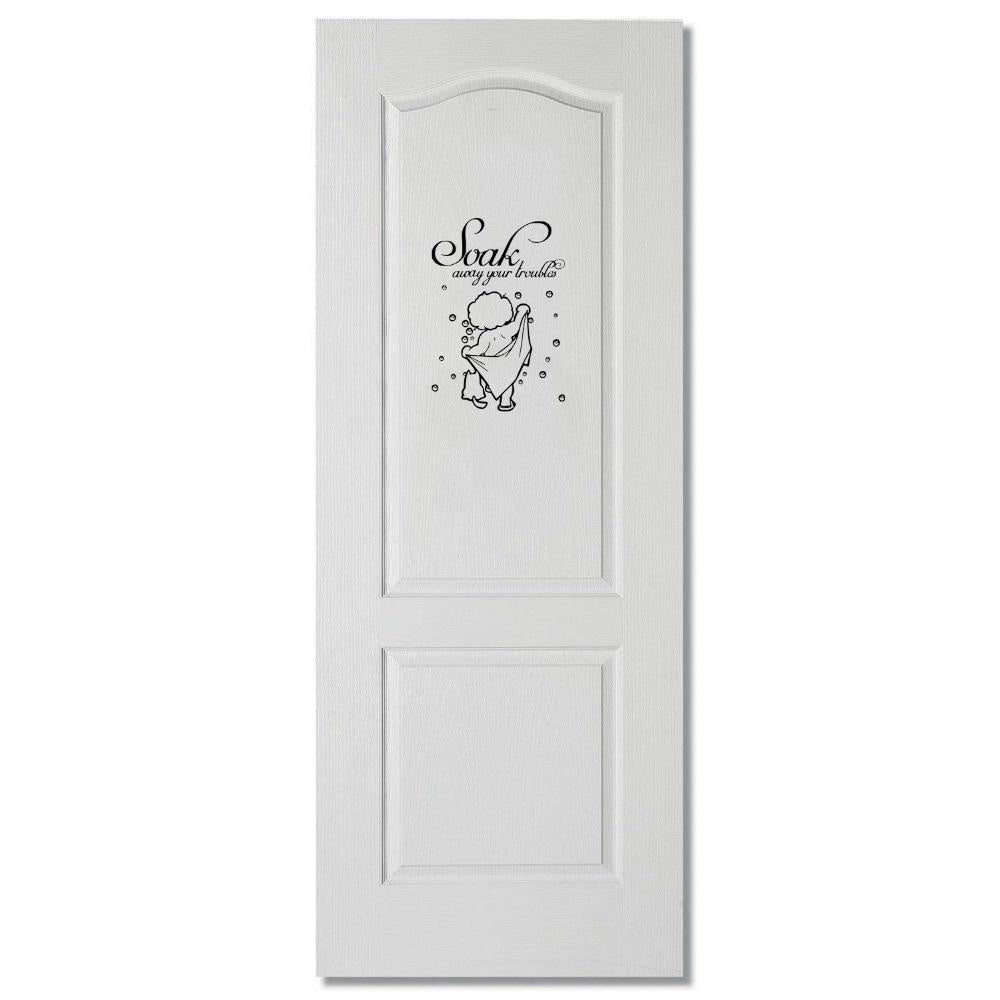 Artistic Bathroom Shower Vinyl Door Sticker Personality Home Decoration Accessories Wall Sticker A2289