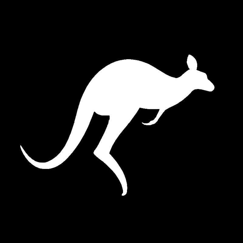 The Rapid Jump Australian Kangaroo Cute Animal Car Sticker