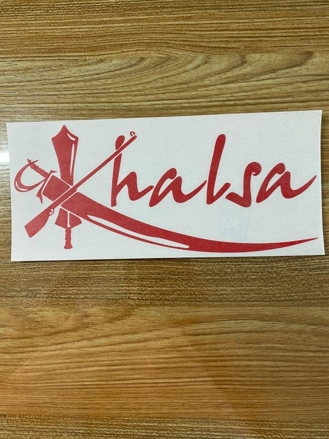 Khalsa Sikh Religious Wall Vinyl Sticker Decal Car Window Decor Art
