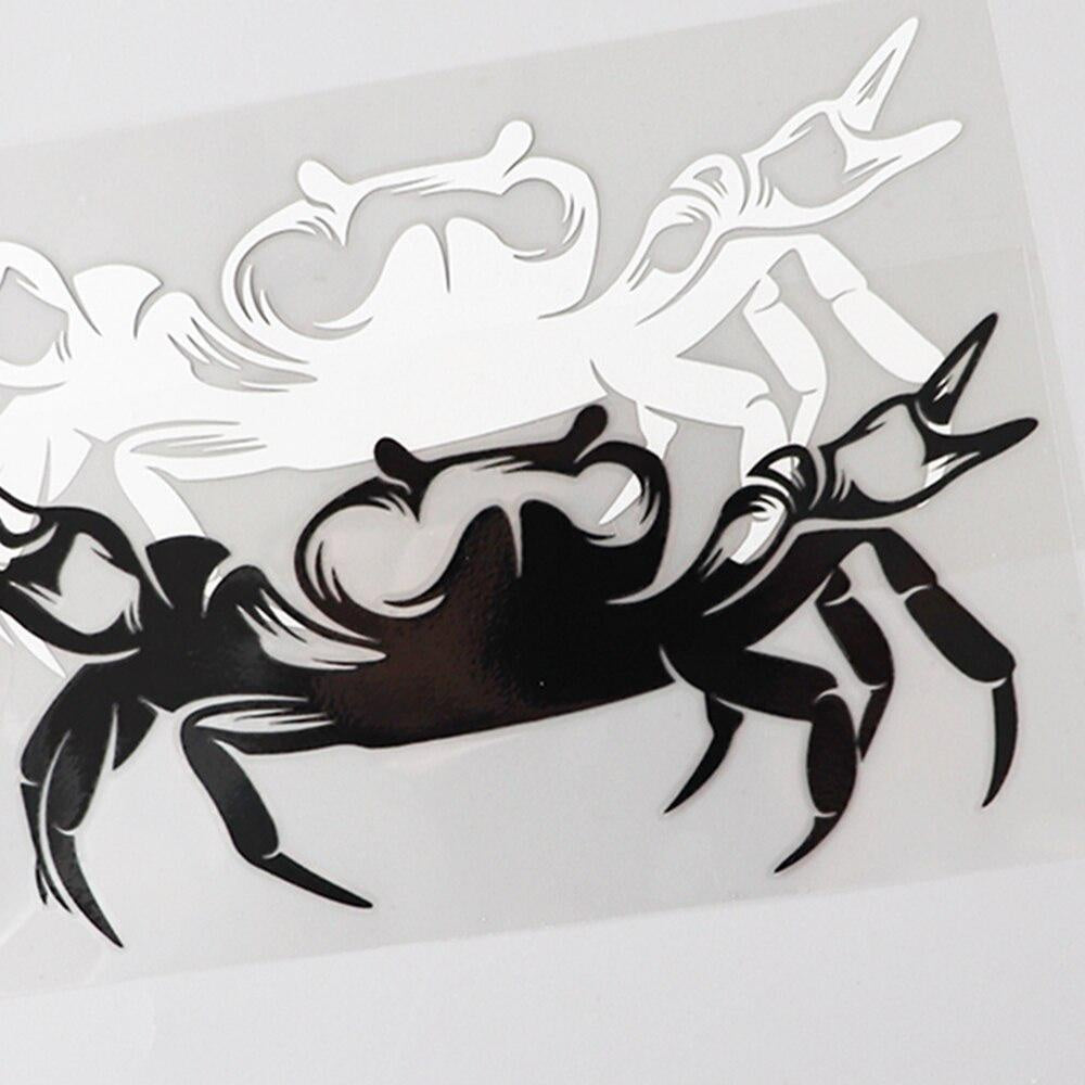 15.5CM×7.6CM Personality Crab Animal Car Stickers Motorcycle Decal Vinyl