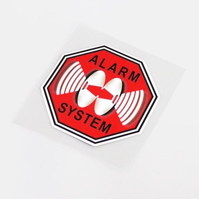 10.3CM*10.3CM Fashion High-quality ALARM SYSTEM Car Sticker Decal PVC Graphical