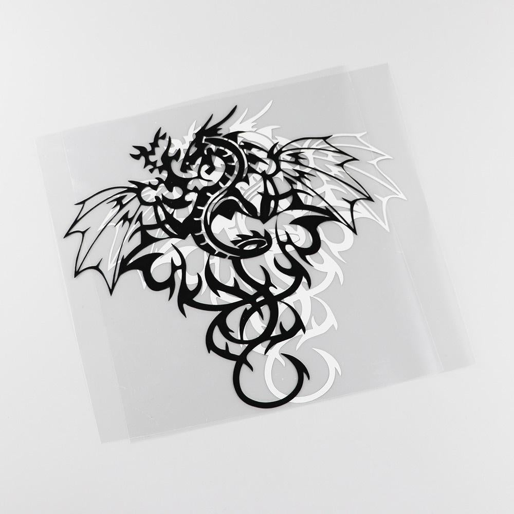 18.6CMX18.2CM Tribal Dragon Winged Monster Vinyl Car Sticker