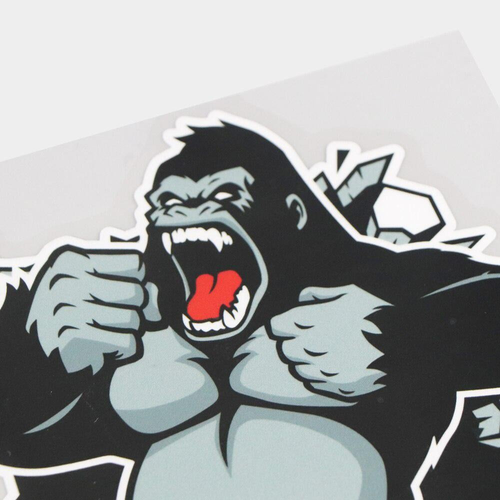 15.6×16CM Poqiang Furious Gorilla Creative Window Door Stickers Car Decoration Accessories 21A-0719