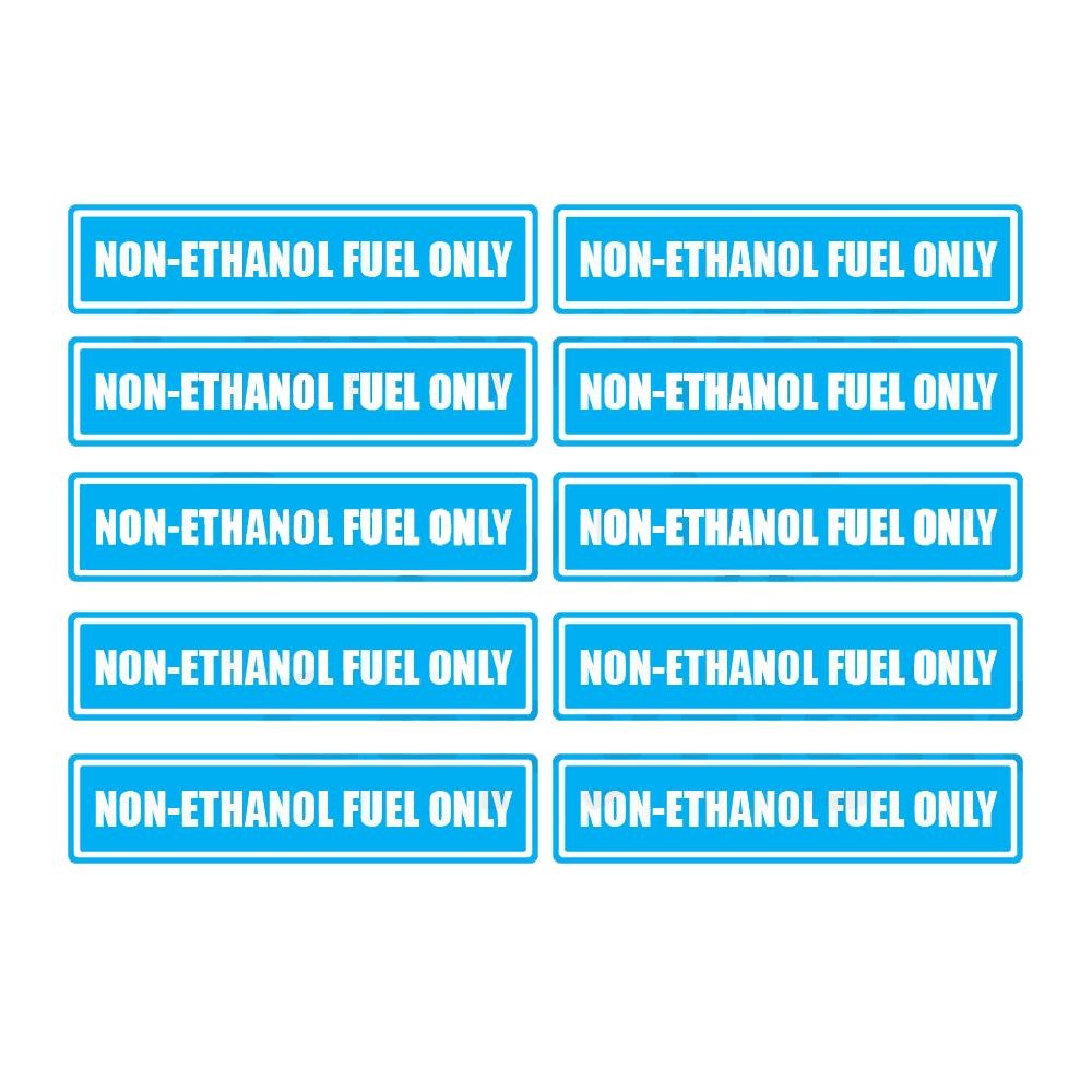 10X Non-Ethanol Fuel Only Warning Sticker Multi Pack Decal Labels- Gas Powered Items Warnig Sticker Decal
