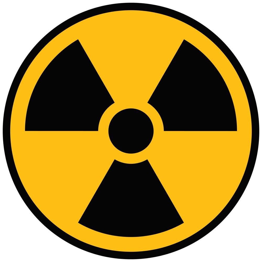 9X Nuke Radioactive Nuclear Radiation Warning Symbol Vinyl Sticker Car Truck Decal Warning Sign Sticker Decal