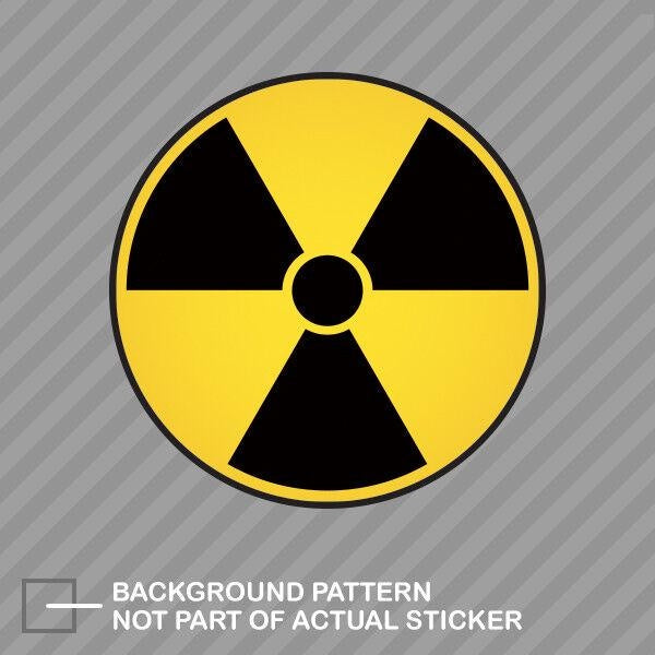 4X Nuke Radioactive Sticker Decal Vinyl Nuclear Radiation Warning