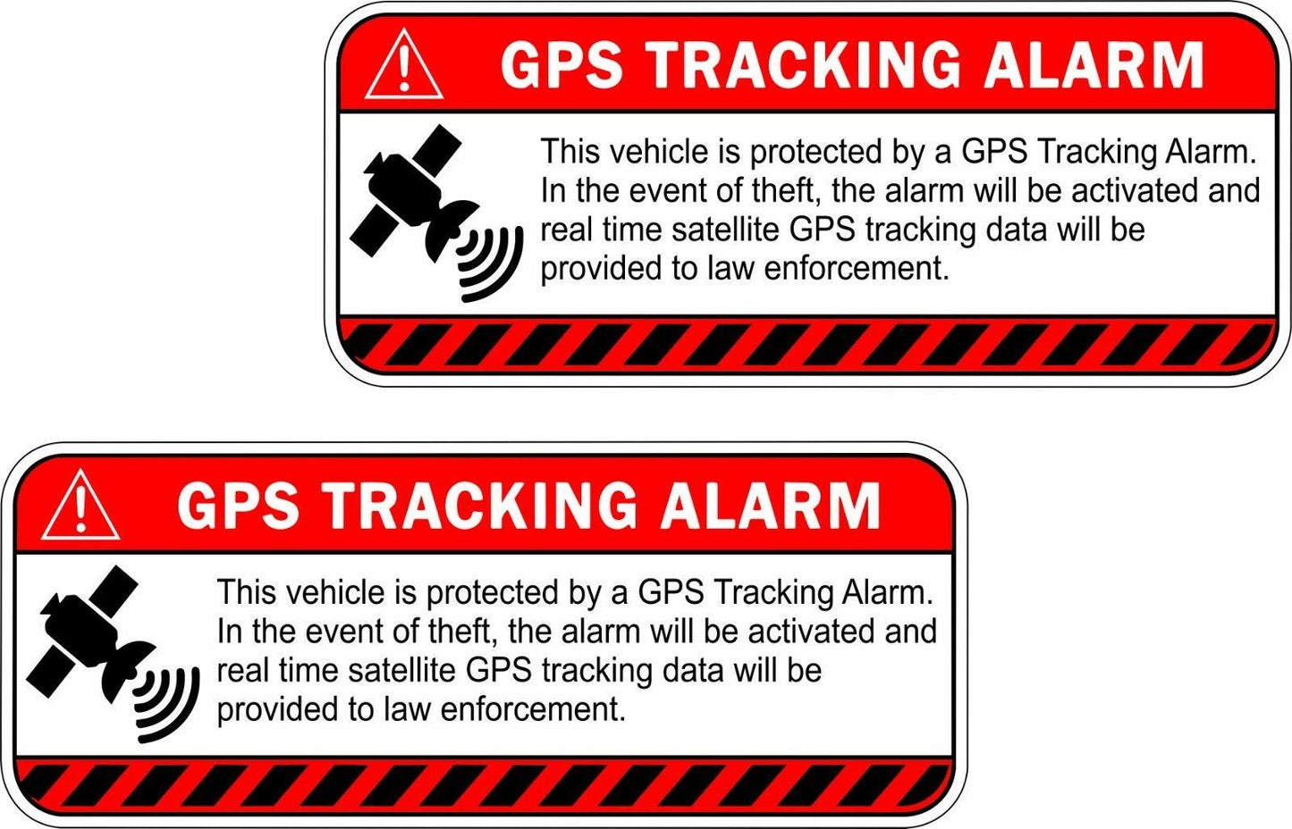 4X GPS Alarm System Tracker Warning Sticker Decal Safety Car Vinyl