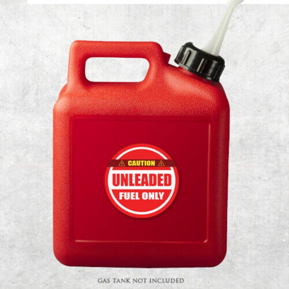 3X Unleaded Fuel Only Sticker Decal Gas Label Tank Vinyl Weatherproof Gas Diesel