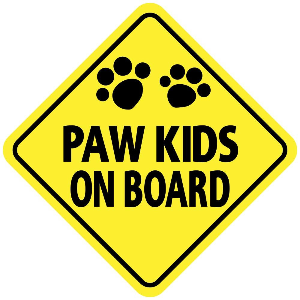 3X Paw Kids On Board Vinyl Sticker Car Truck Window Decal Dogs Cats Animal Paws