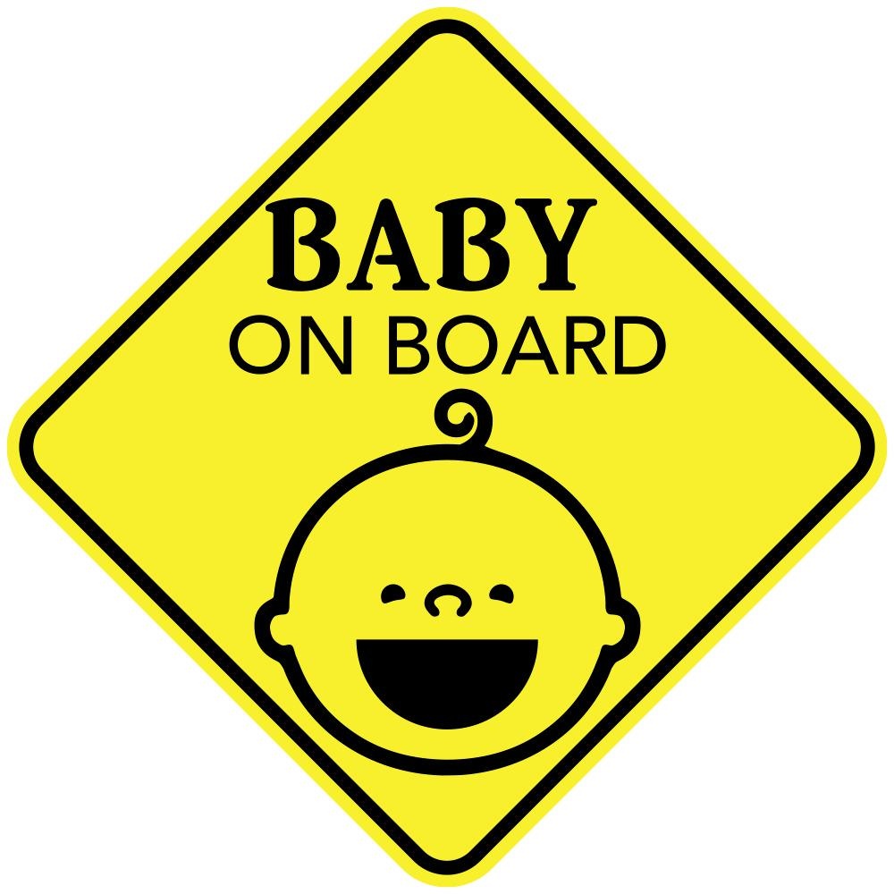 3X Baby On Board Smile Face Vinyl Sticker Car Truck Window Decal Child