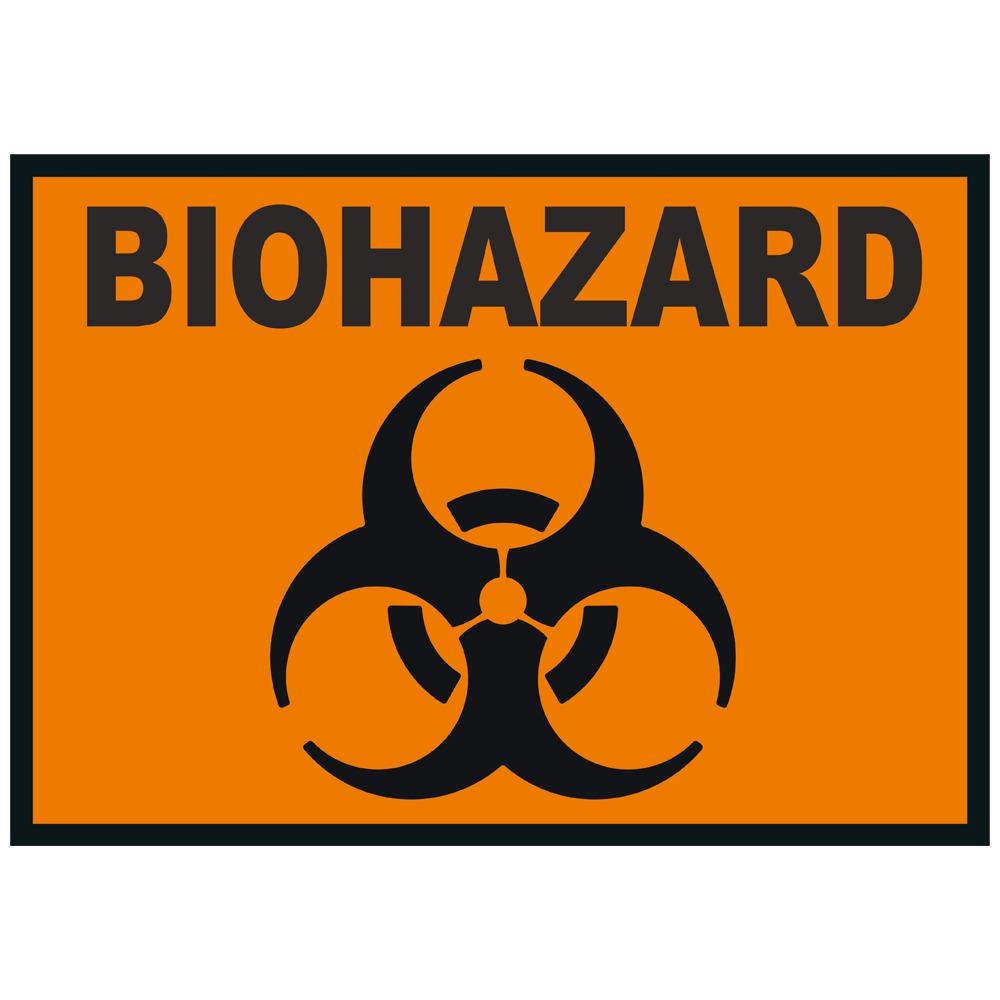 3X BioHazard Bio-Hazard Danger Warning Symbol Car Truck Sticker Window Decal