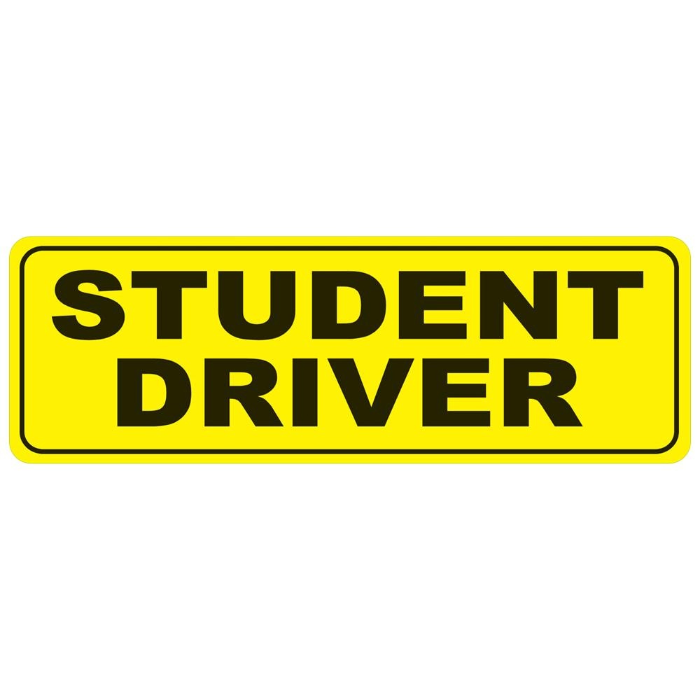 3X New Student Driver Please Be Patient Vinyl Sticker Car Truck Window Decal Danger