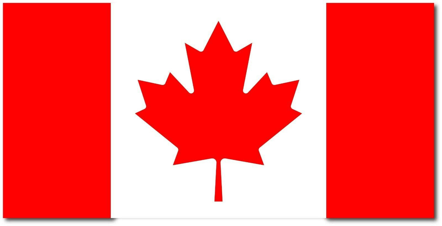 3X Canada Canadian Flag Decal Sticker Car Truck Window