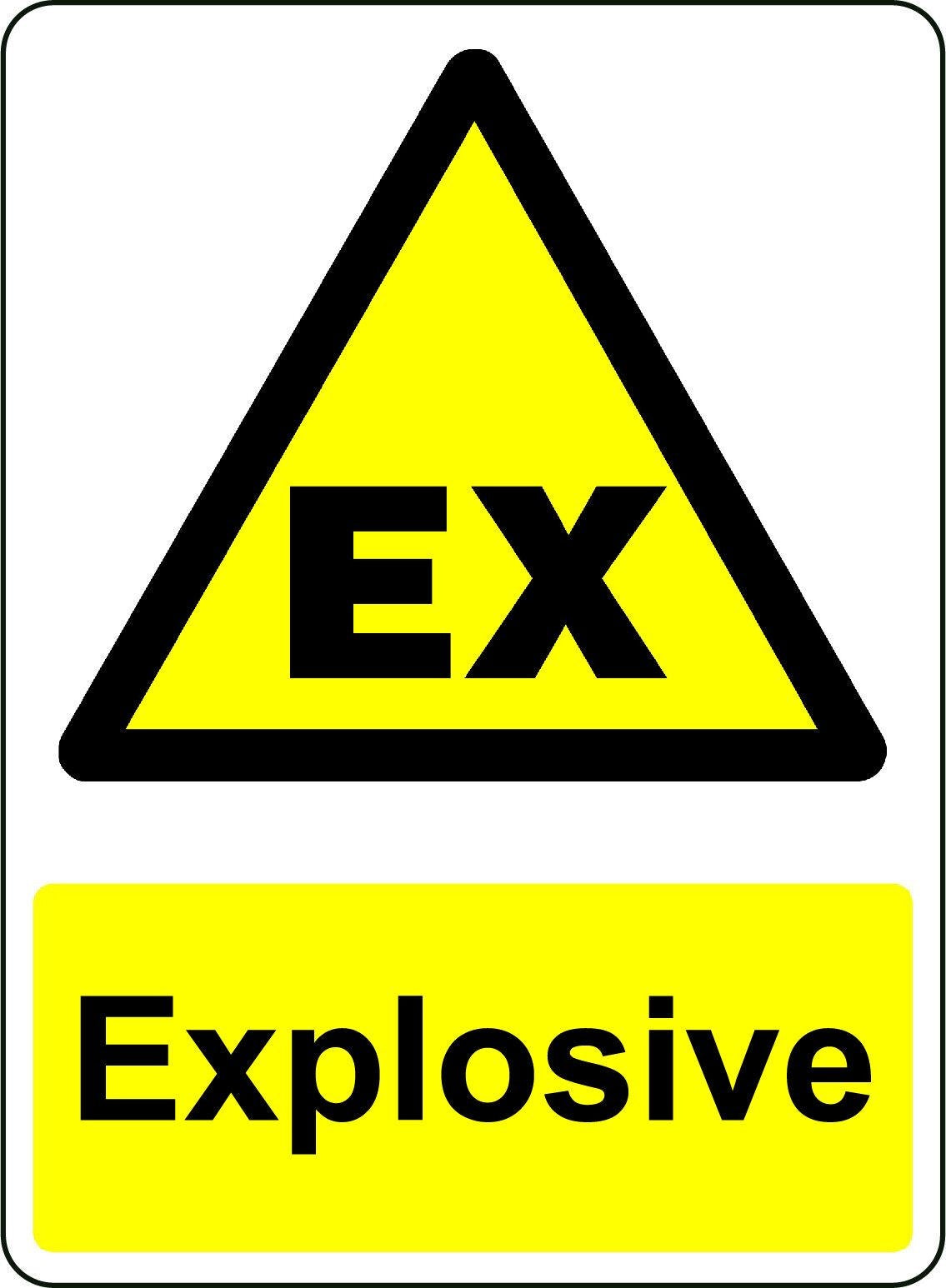 2X WARNING DANGER EXPLOSIVE OSHA DECAL SAFETY SIGN STICKER