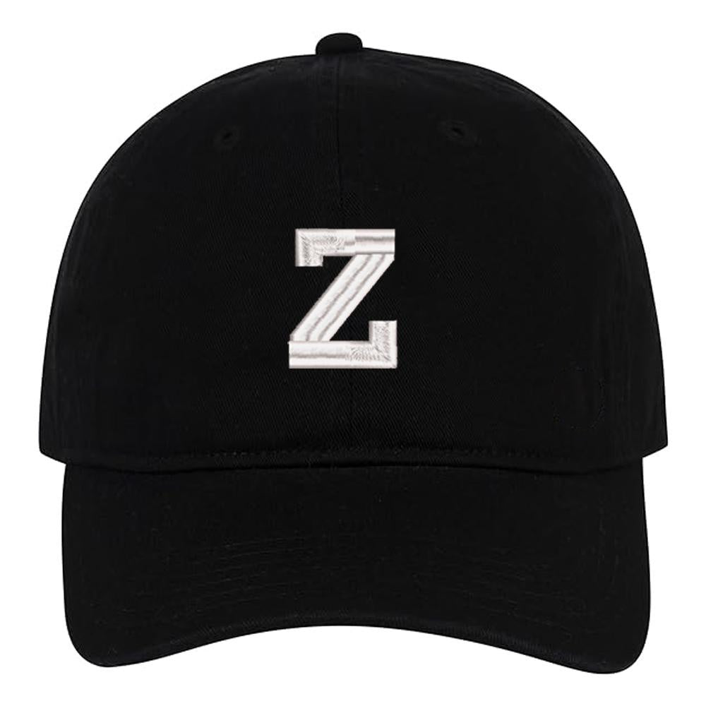 High Quality Letter A-Z Baseball Caps Embroidery Cotton Unisex Adjustable Soft and Comfortable Hats