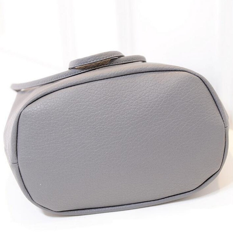 New Designer Handbag Leather Women Bag  Bucket Bag  Leather Shoulder Bag Large Capacity Ladies Shopping Bag