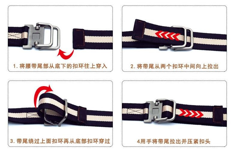 HOT 120CM Men Nylon Double Ring Alloy Buckle Belt Military Tactical Durable Outdoor High-quality