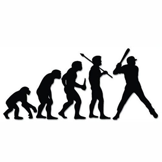 Baseball Evolution Vinyl Decal Sticker for Vehicle Car Wall Decor