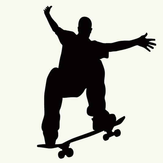 New Fashion Skateboarding Skateboard Graphic Car Sticker For Truck Window Bumper Door Laptop Kayak Vinyl Decal 8 Colors